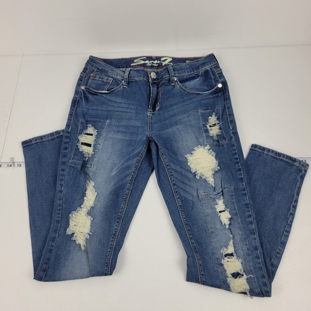 Seven7‎ girlfriend jeans womens size 4 denim blue 74